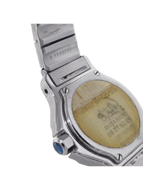 Cartier Santos Octagon SM Watch Quartz Ivory Dial display picture 3